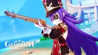 Chevreuse Gameplay Trailer, Idle Animations & Skills | Genshin Impact 4.3