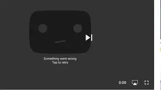 Did SOMETHING WENT WRONG TAP TO RETRY and this