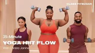 35-Minute HIIT Flow Yoga With Christa Janine | POPSUGAR FITNESS