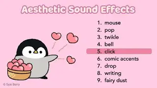 🐰Aesthetic cute sound effects that youtubers use [No Copyright] | SB008
