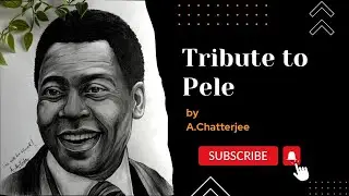 How to Draw Portrait of Pele- Art Tutorial 2023- TRIBUTE TO PELE - Wall Dogs Artist Studio