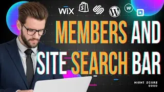 HOW TO MAKE WiX.COM WEBSITE? / Site Members and Search Bar Tutorial