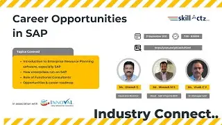 Career Opportunities in SAP  |  Industry Connect  | skillActz