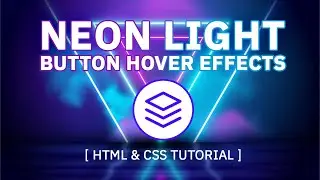 Neon Light Button Animation Effects on Hover