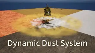 Playable Helicopter with Dynamic low-altitude dust | Unreal Engine 5
