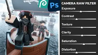 How to use CAMERA RAW FILTER | Roblox GFX Tutorial