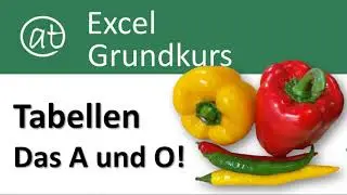 Excel-Grundkurs - Tabellen - Excel lernen von Anfang an!
