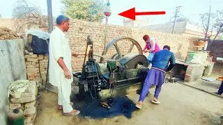 Start up diesel fuel engine - Diesel Engine Sound - Amazing Starting Diesel Engine
