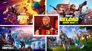 ALL FORTNITE CINEMATIC TRAILERS (SEASON 1 - CHAPTER 2 REMIX)