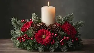 Cozy Winter Flowers Screensaver & Wallpaper | Christmas Holiday Flowers Desktop & Background TV Art