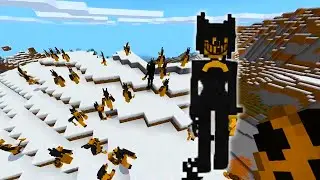 ЧЕРНИЛЬНАЯ МАШИНА БЕНДИ ПРОТИВ БЕНДИ И БОРИС В МАЙНКРАФТ!  INK BENDY VS BORIS IN MINECRAFT!