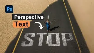 Perspective Text | Vanishing Point | Very Simple and Easy Photoshop Tutorial for begineers.