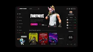 How to design game store dashboard | Game store UI design |  Learn UI UX Designing In Figma