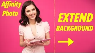How to extend background in Affinity Photo