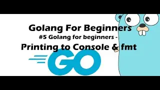 #5 Golang for Beginners - Printing to Console & fmt