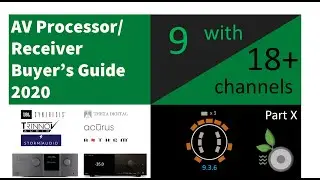 AV Processor / Receiver Buyer's Guide 2020 (Part 10 - 9) with 18-48 channels