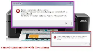 cannot communicate with the scanner? Scanner cannot communicate? Scanner problem?