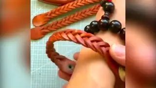 Как сделать плетеный браслет из кожи? Вытворяшки