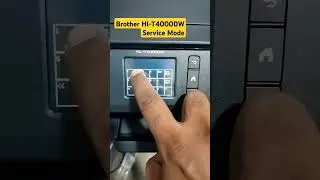 How to enter service mode in Brother HL-T4000DW #brotherprinterrepair