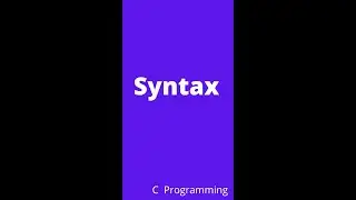What is Syntax in programming 