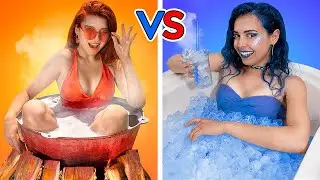 Cold and Hot Challenge / Fire Girl - Ice Girl