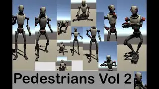 Pedestrians Vol 2 - Unity Asset Store Animations