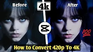 How To Convert Normal Video Clip to 4K In Easy way Step by step | CapCut 4K Quality | ZEE TRICKS