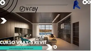 Como configurar materiales básicos V-ray 5 Revit | CURSO DE VRAY-5 REVIT AVANZADO