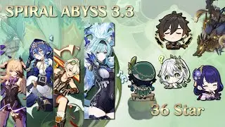 Spiral Abyss 3.3 | Team C0 Eula with Layla, Fischl, Bennett and Team All the Archons | 36 STAR