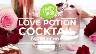 Easy Rose Petal Valentine's Day Cocktail