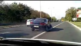 drunk driver WITHOUT front wheel