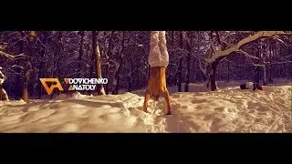 Мотивация к спорту, зимой в лесу (главная роль: "enKoo") веселый талант