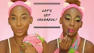 COLOURFUL SCARF INSPIRED MAKEUP TUTORIAL | QUICK AND EASY STEPS...