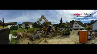 Sommer 2024 Panorama Fotozeitraffer - Rückbau EFH