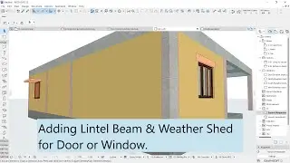 2.15 Adding Lintel Beam & Weather Shed for Door or Window.