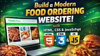 Responsive food website using HTML and CSS | Create Responsive website using grid in CSS