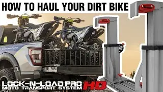 Haul your dirt bike or enduro without tie-down straps - The Lock N Load PRO HD by Risk Racing