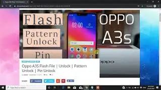 Oppo A3S Flash | Pattern Unlock | Pin Unlock  files download #2021 #Tech