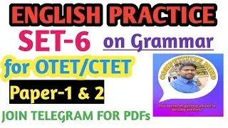 OTET | ENGLISH PRACTICE SET -6