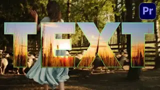 Video in Text Effect Premiere Pro