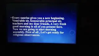 How to conduct the morning assembly in school - English School