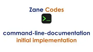 command-line-documentation issue 1: initial implementation