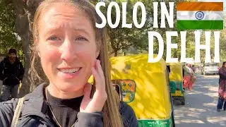 First Time in DELHI 🇮🇳 Solo Traveling India: Old Delhi, Trying the Delhi Metro, Parks & Tombs