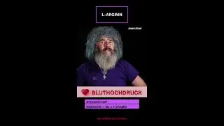 Gegen Bluthochdruck Ursache und Lösung Nr 3 verengte Arterien L-ARGININ #shorts