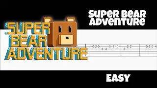 Super bear adventure theme - easy guitar tutorial