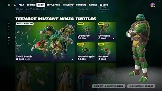 *NEW* TEENAGE MUTANT NINJA TURTLES IN FORTNITE! (Fortnite Item Shop Today)