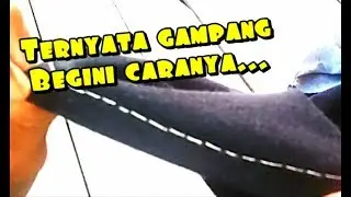 Tutorial menjahit menggunakan tangan seperti mesin...