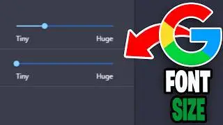 How To Change Font Size On Google Chrome! - Tutorial