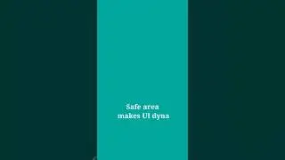 what is safe area widget in flutter | safearea widget | UI android iOS