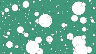 12Hrs of White Bubbles on Sea Green